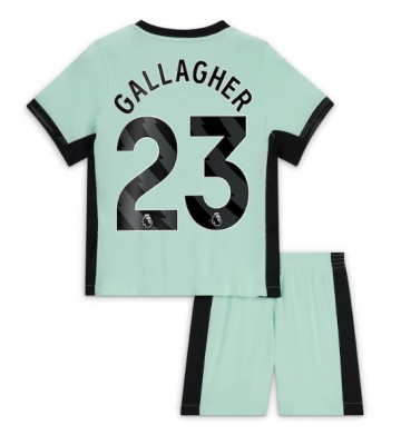 Chelsea Conor Gallagher #23 Replika Babytøj Tredje sæt Børn 2023-24 Kortærmet (+ Korte bukser)